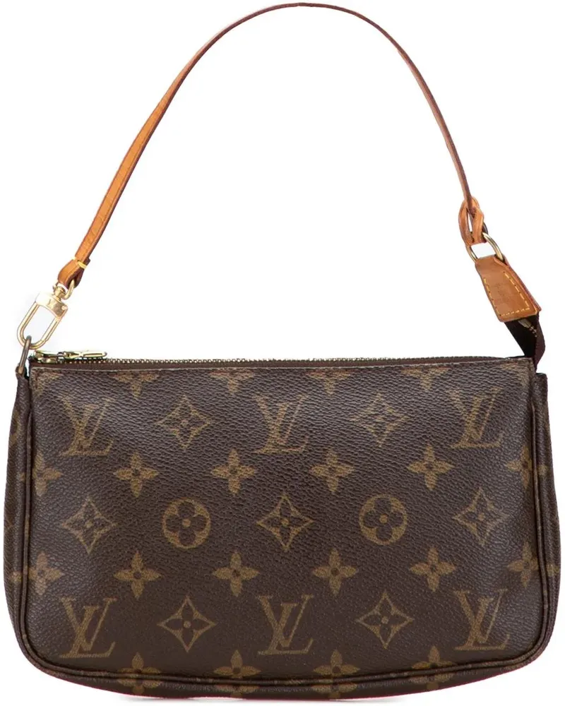 Louis Vuitton Hobo Bags Monogram Pochette Accessoires braun Braun