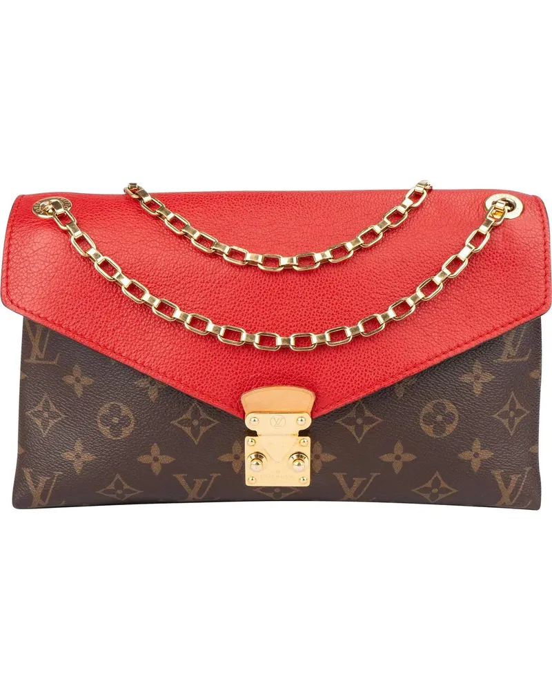 Louis Vuitton Crossbody Bags  Canvas Monogram Pallas Chain Crossbo braun Braun