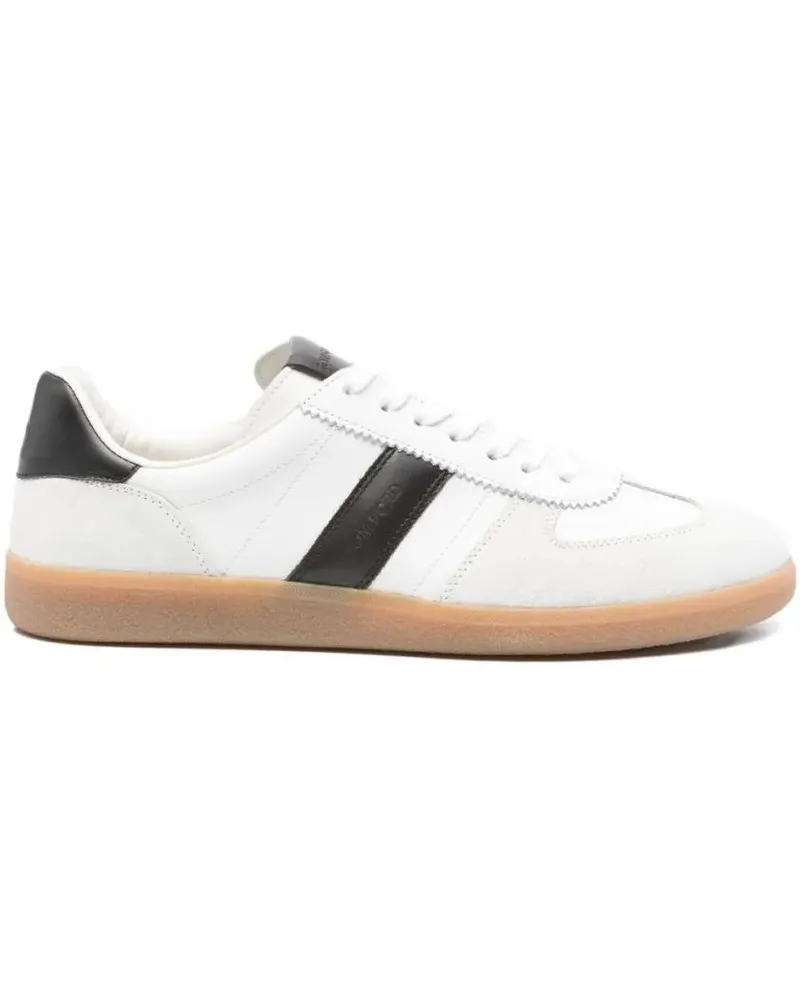 Tom Ford Low-Top Sneaker Bianco E Beige Low-Top Sneakers weiß Weiß