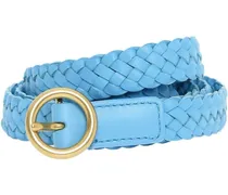 Gürtel Intrecciato Nappa Leather Belt blau