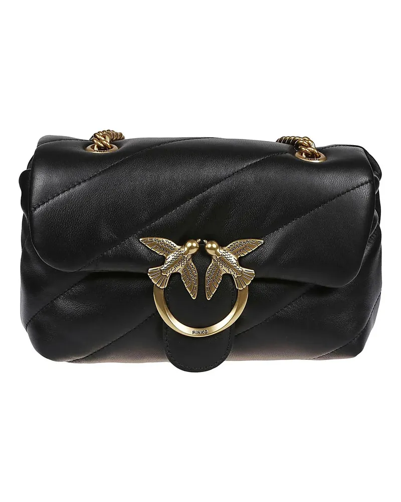 Pinko Crossbody Bags Love Mini Puff Maxi Quilt Bag Black schwarz Schwarz