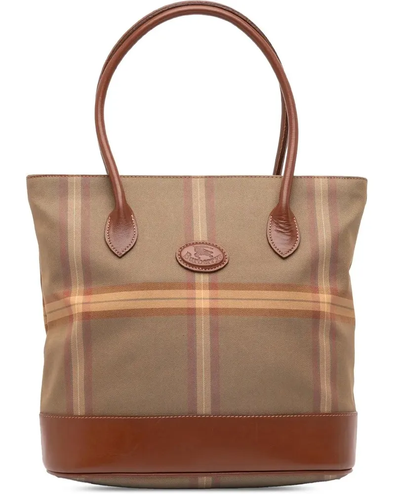 Burberry Hobo Bags Vintage Check Canvas Bucket Bag braun Braun