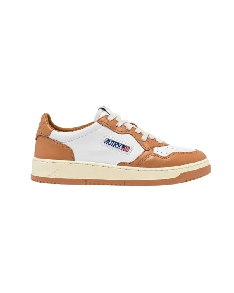 AUTRY Low-Top Sneaker Medalist Low Sneakers With Padded Collar And Micro braun Braun