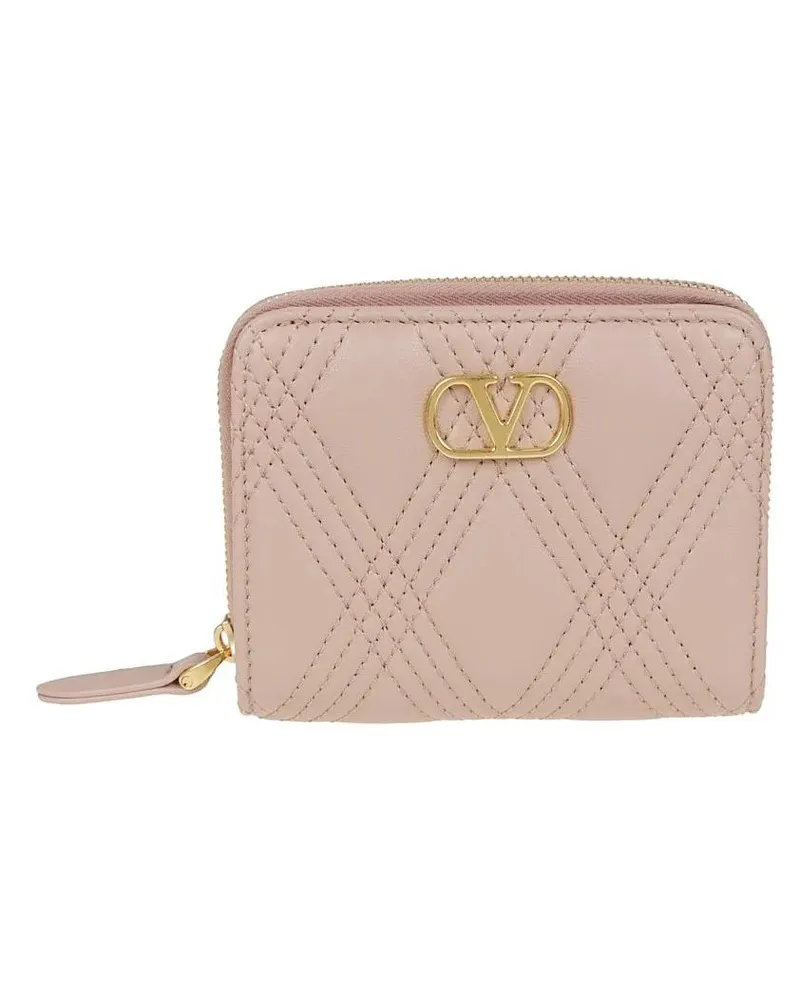 Valentino Garavani Portemonnaie Zip Around Wallet Quiltie 67 pink Rosa