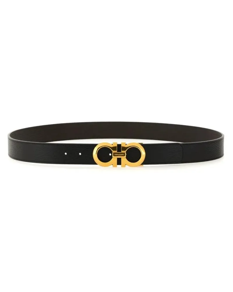 Ferragamo Gürtel Gancini Belt With Textured Finish braun Braun