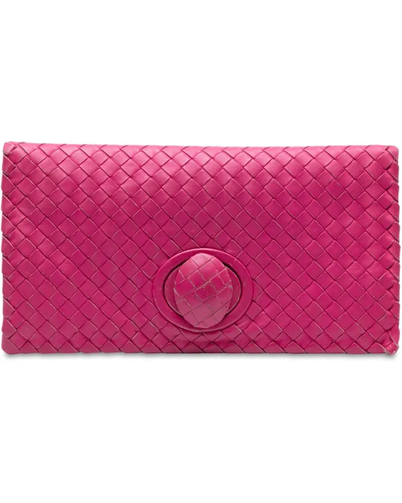 Bottega Veneta Clutches Nappa Intrecciato Turn Lock Clutch rosa Gold