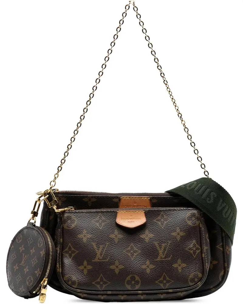 Louis Vuitton Hobo Bags Monogram Multi Pochette Accessoires braun Braun