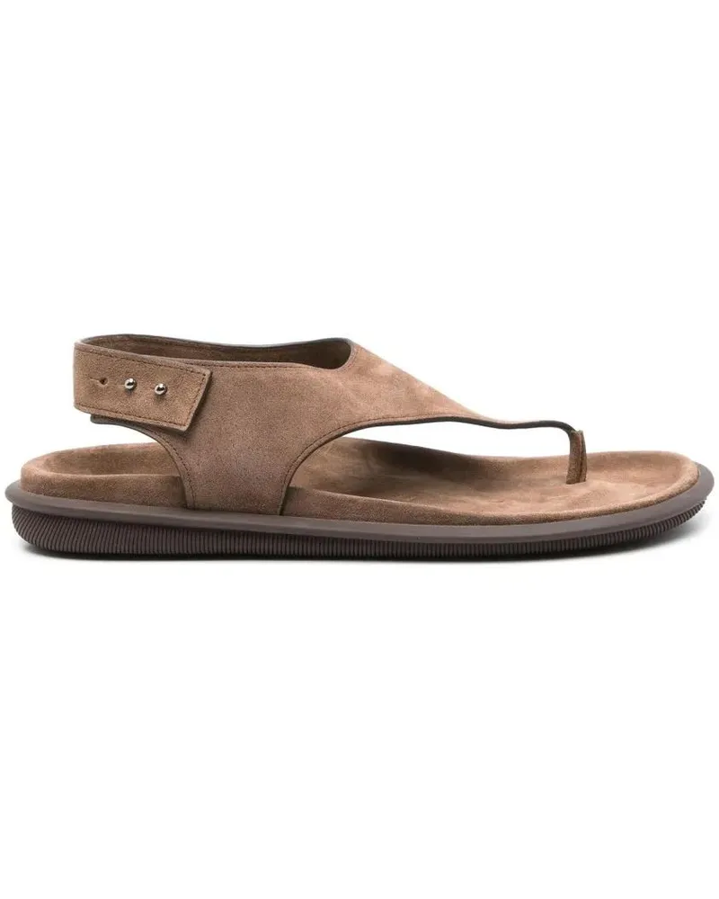 Giorgio Armani Loafer Elegant Open Sandals braun Braun