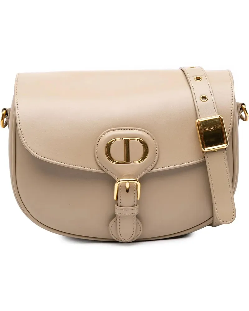 Dior Hobo Bags Medium Leather Bobby Crossbody braun Braun