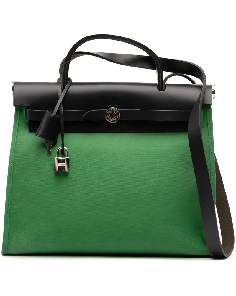 Hermès Hobo Bags Toile Herbag Zip 31 grün Grün
