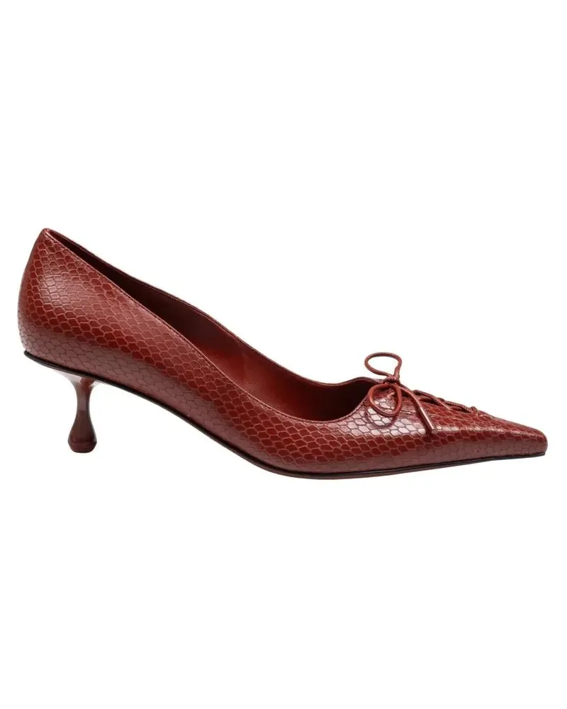 Jimmy Choo Hohe Schuhe Scarlett 50 Pumps In Leather rot Rot