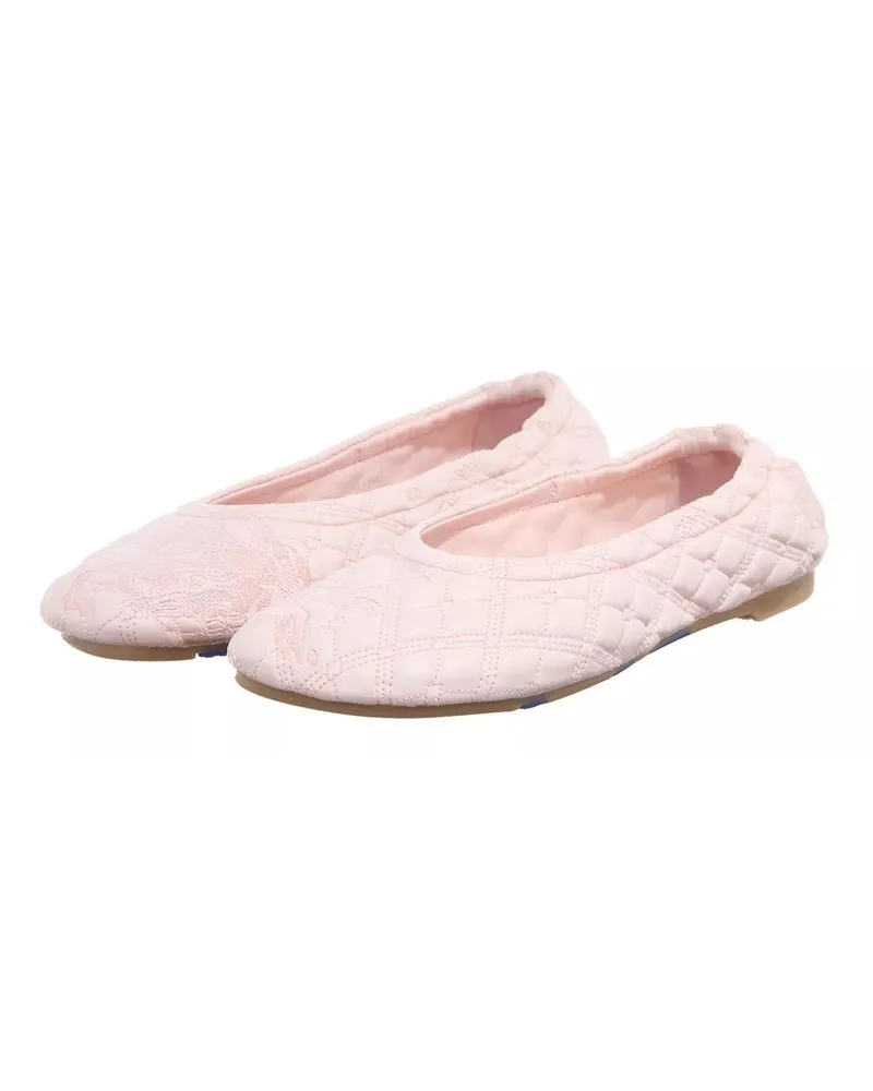 Burberry Loafer Sadler Quilted Ballerina Shoes rosa Gold