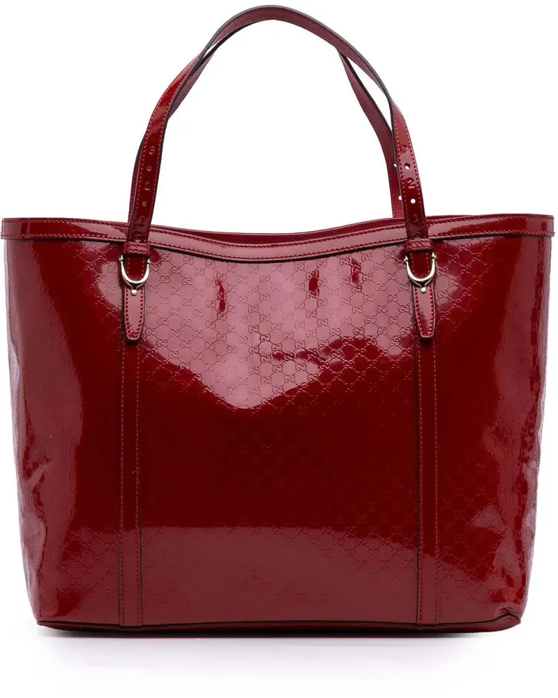 Gucci Shopper Patent Microssima Nice Tote rot Rot