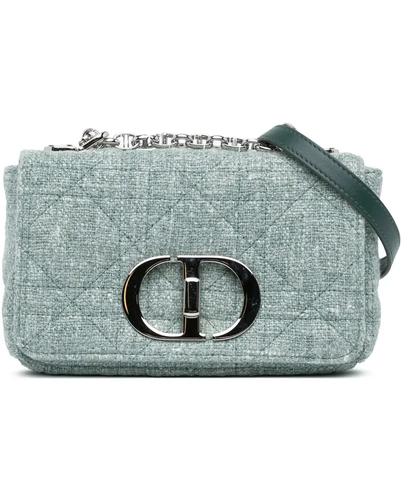 Dior Hobo Bags 2022 Small Tweed Macrocannage Caro Bag grün Grün