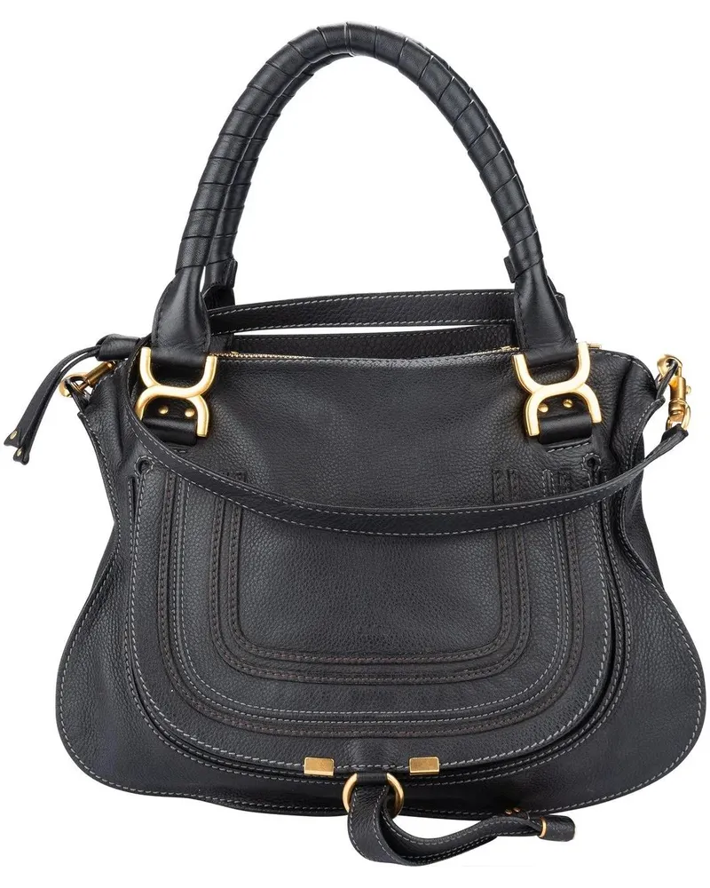 Chloé Crossbody Bags Chloe Noir Leather Marcie Handbag bunt Bunt