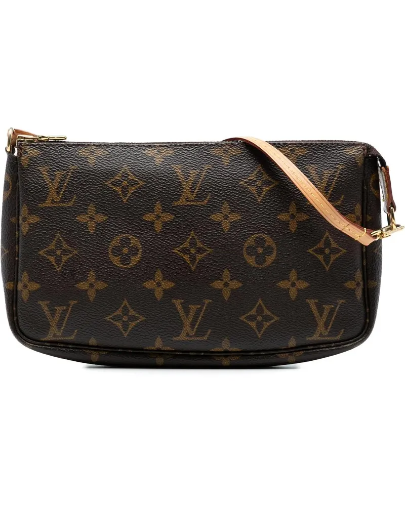 Louis Vuitton Hobo Bags Monogram Pochette Accessoires braun Braun