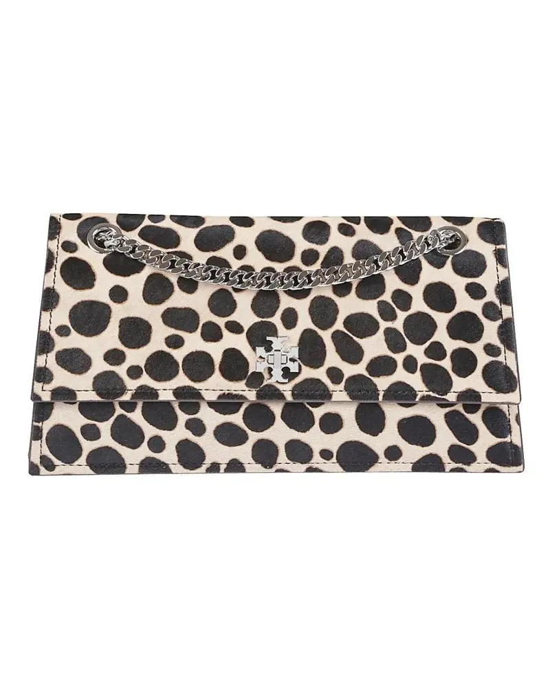 Tory Burch Hobo Bags Kira Animal-Print Ponyskin Bag braun Braun