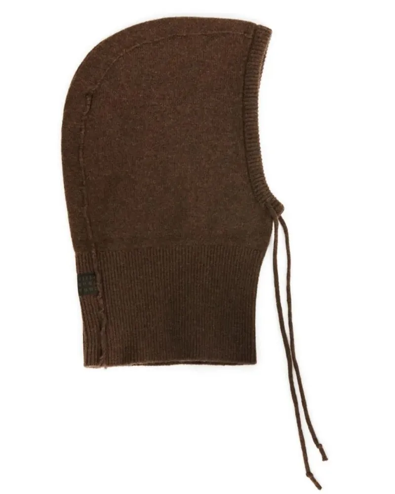 Maison Margiela Caps & Mützen Wool Beanie braun Braun