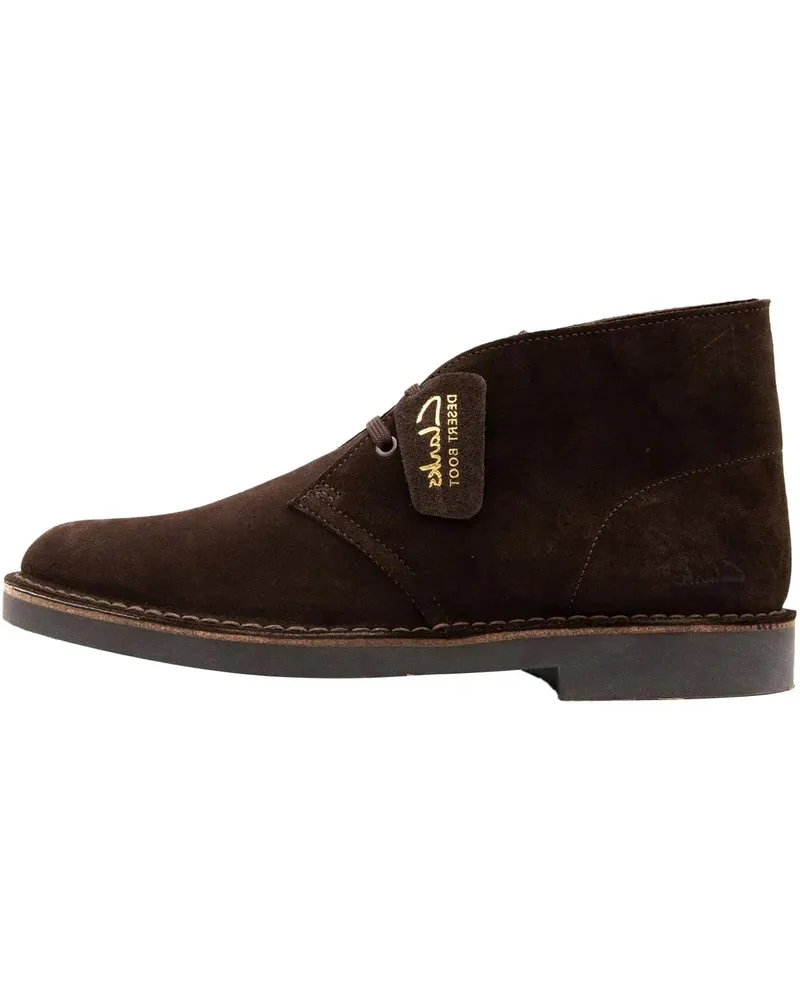 Clarks Stiefel Stivaletto Desert Suede Marrone braun Braun