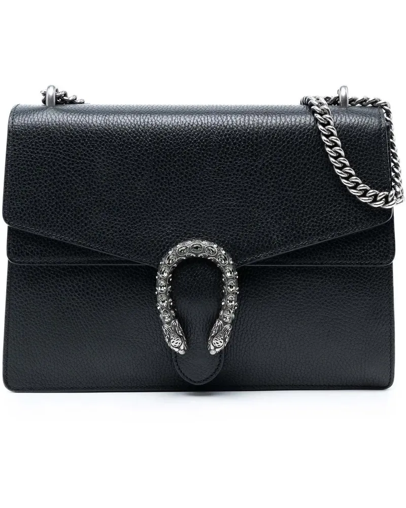 Gucci Hobo Bags Medium Calfskin Dionysus Shoulder Bag schwarz Schwarz