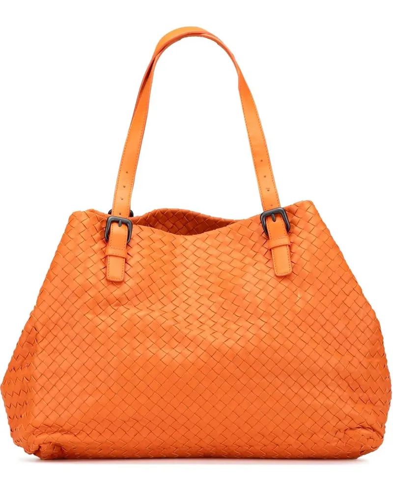 Bottega Veneta Shopper Large Nappa Intrecciato Cesta Tote orange Orange