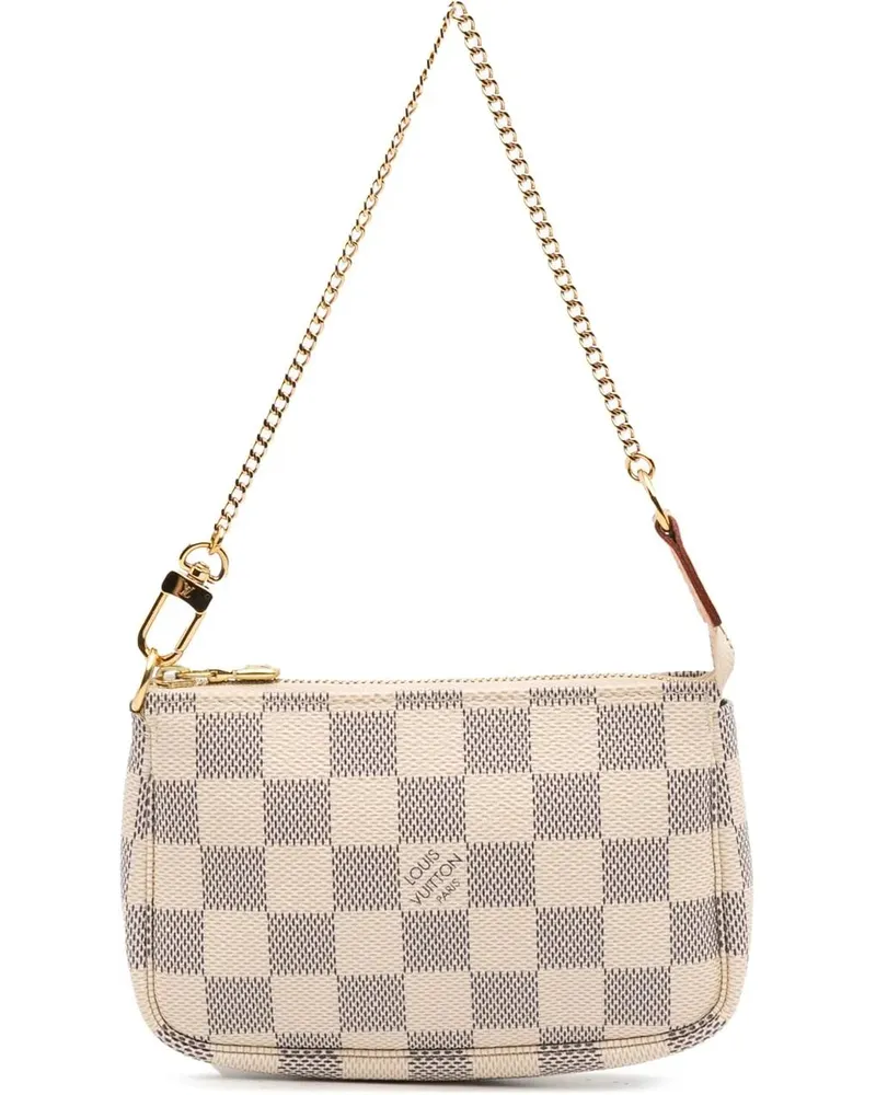 Louis Vuitton Crossbody Bags Damier Azur Mini Pochette Accessoires weiß Weiß