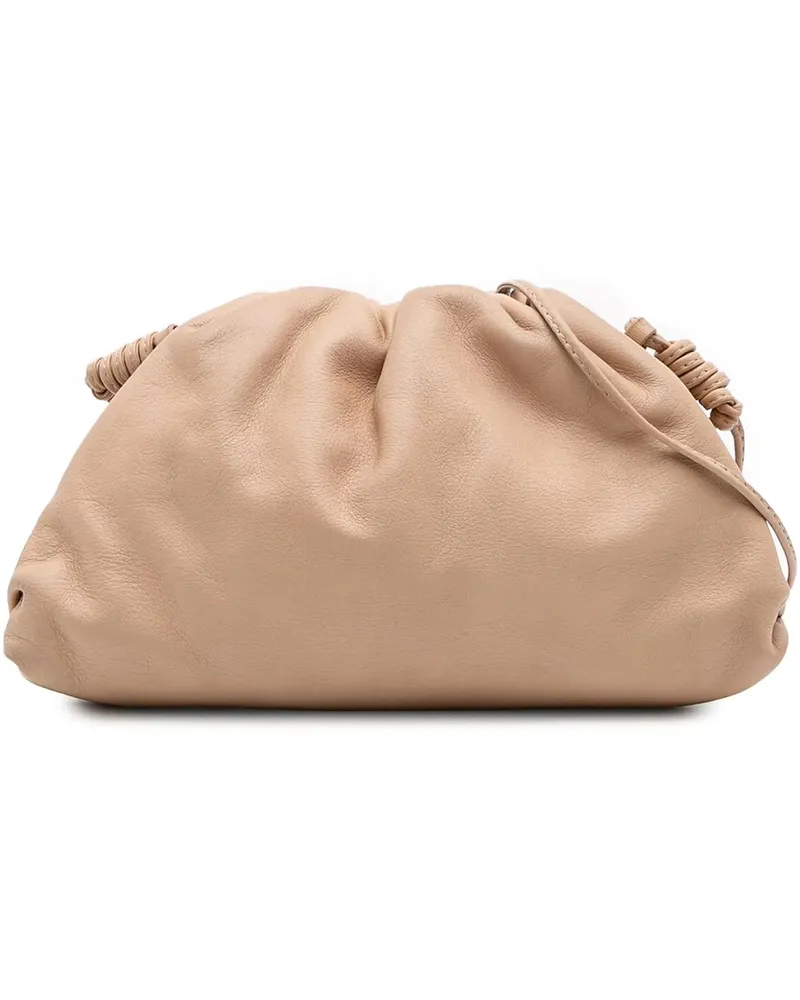 Bottega Veneta Hobo Bags Lambskin The Mini Pouch Crossbody braun Braun