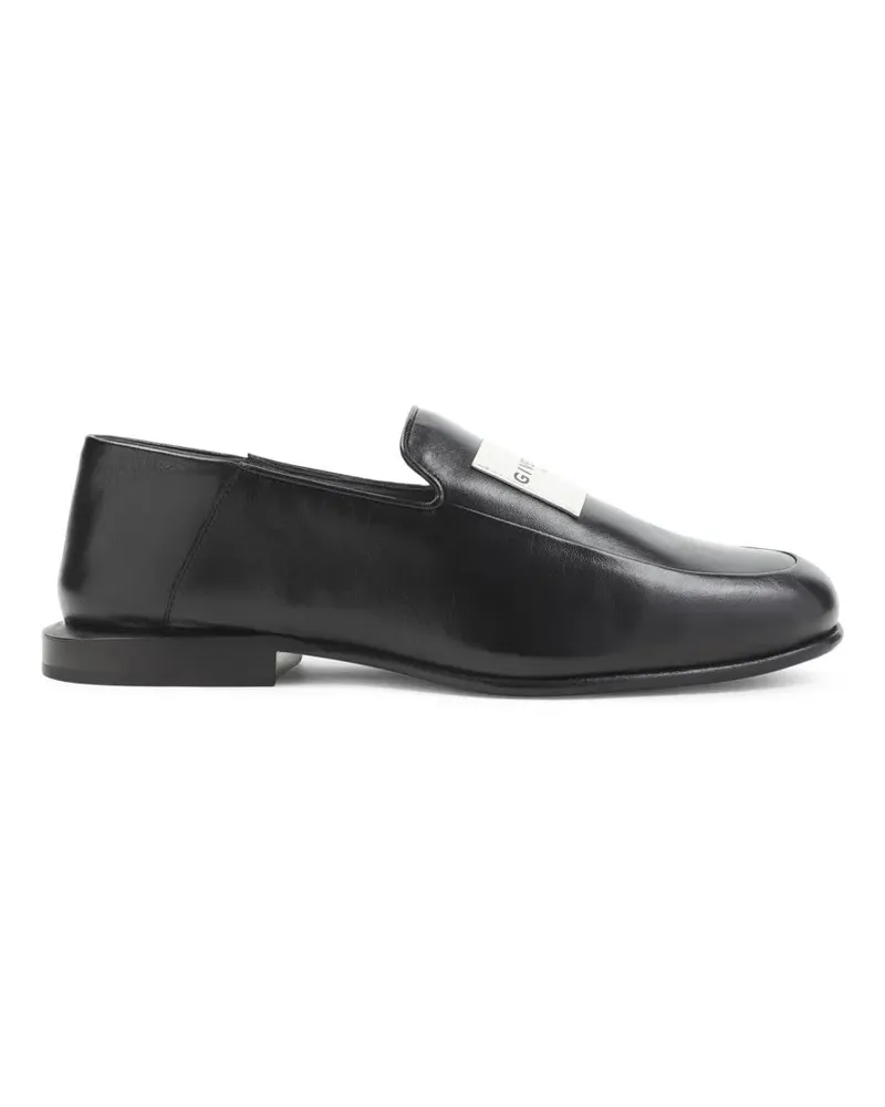 Givenchy Black Lamb Leather Loafers schwarz Schwarz