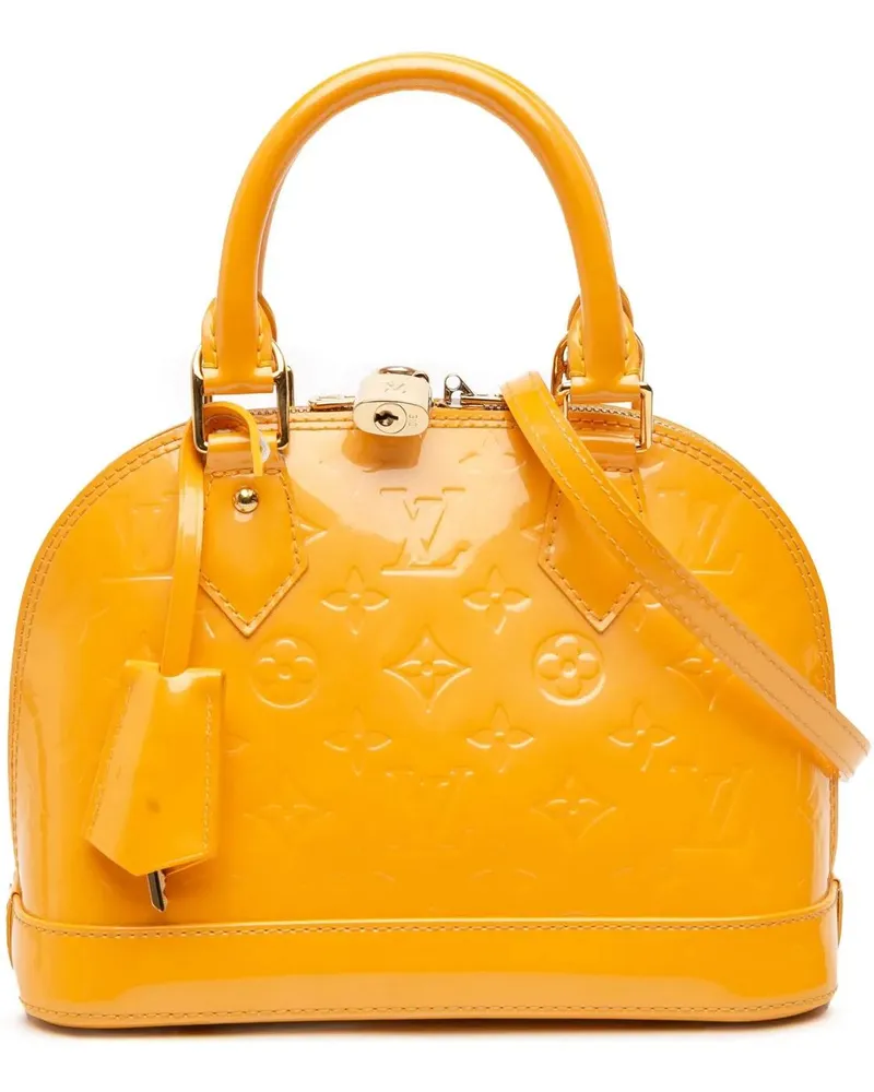 Louis Vuitton Hobo Bags Monogram Vernis Alma BB gelb Gelb