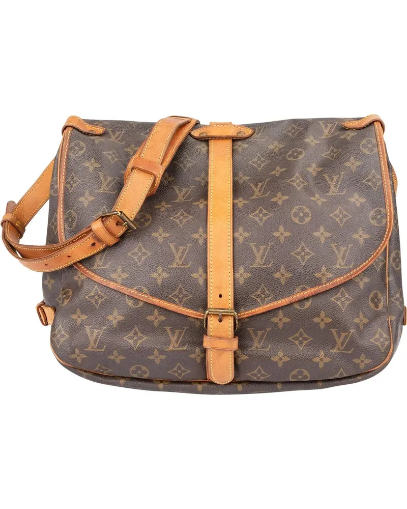 Louis Vuitton Crossbody Bags  Canvas Monogram Saumur 35 Crossbody braun Braun