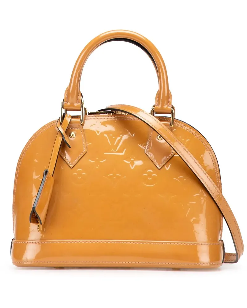 Louis Vuitton Hobo Bags Monogram Vernis Alma BB braun Braun