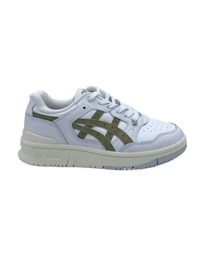 Asics Low-Top Sneaker White Sneakers With Midnight And Green Accents weiß Weiß