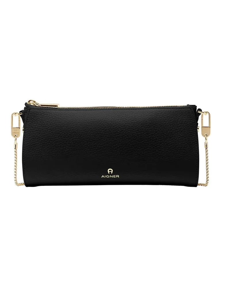 Aigner Crossbody Bags Umhängetasche Ivy aus Leder schwarz Schwarz