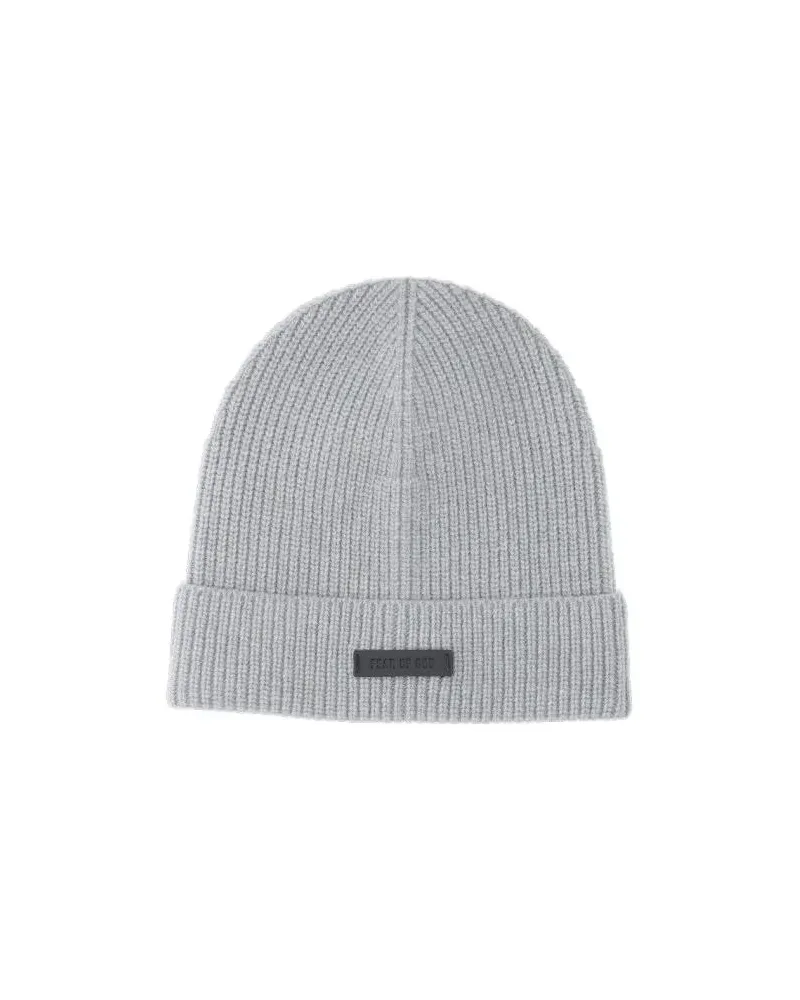 Fear of God Caps & Mützen Wool Beanie – Grey grau Grau