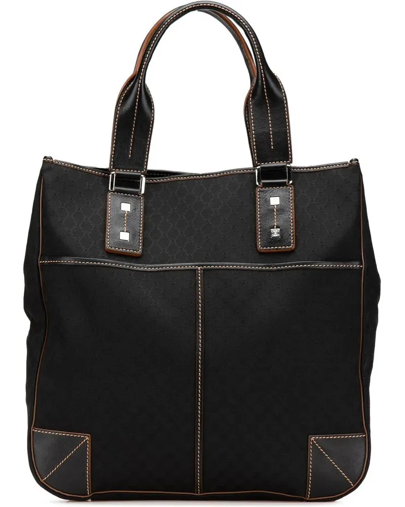 Celine Shopper Macadam Canvas Tote schwarz Schwarz