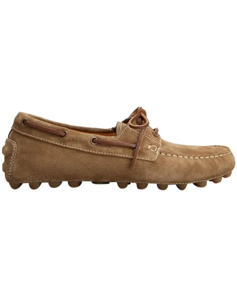 TOD'S Loafer Flat Shoes Brown braun Braun