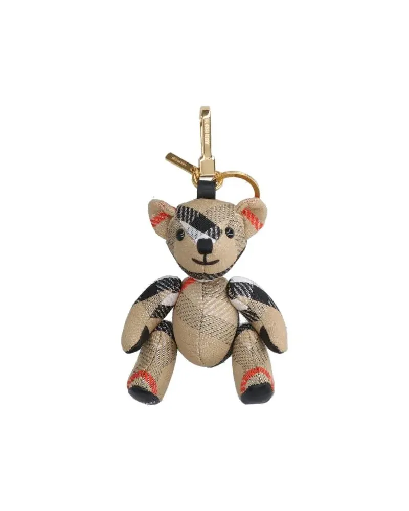 Burberry Schlüssel- & Taschenanhänger "Thomas" Teddy Bear Key Ring Charm Beige 