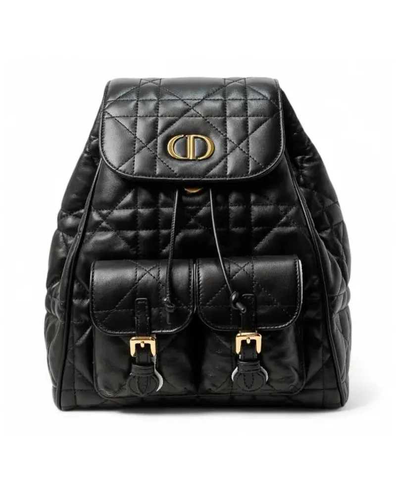 Dior Rucksäcke Caro Medium Macro-Cannage Backpack In Black schwarz Schwarz