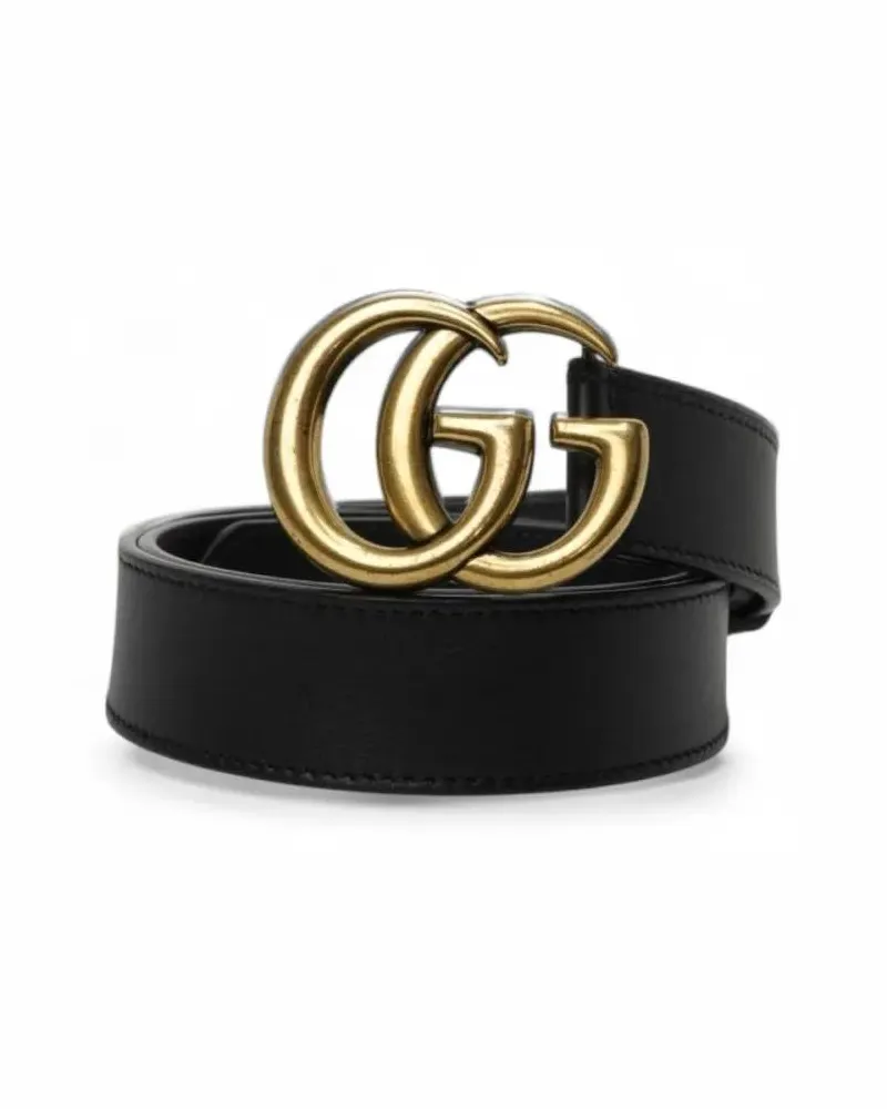 Gucci Gürtel Black Gg Marmont Belt schwarz Schwarz