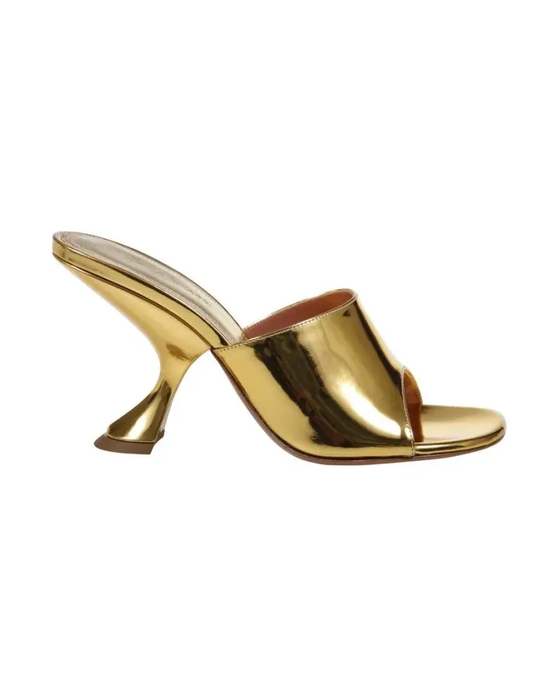 Amina Muaddi Sandalen Taylor 90 Slipper goldfarben 