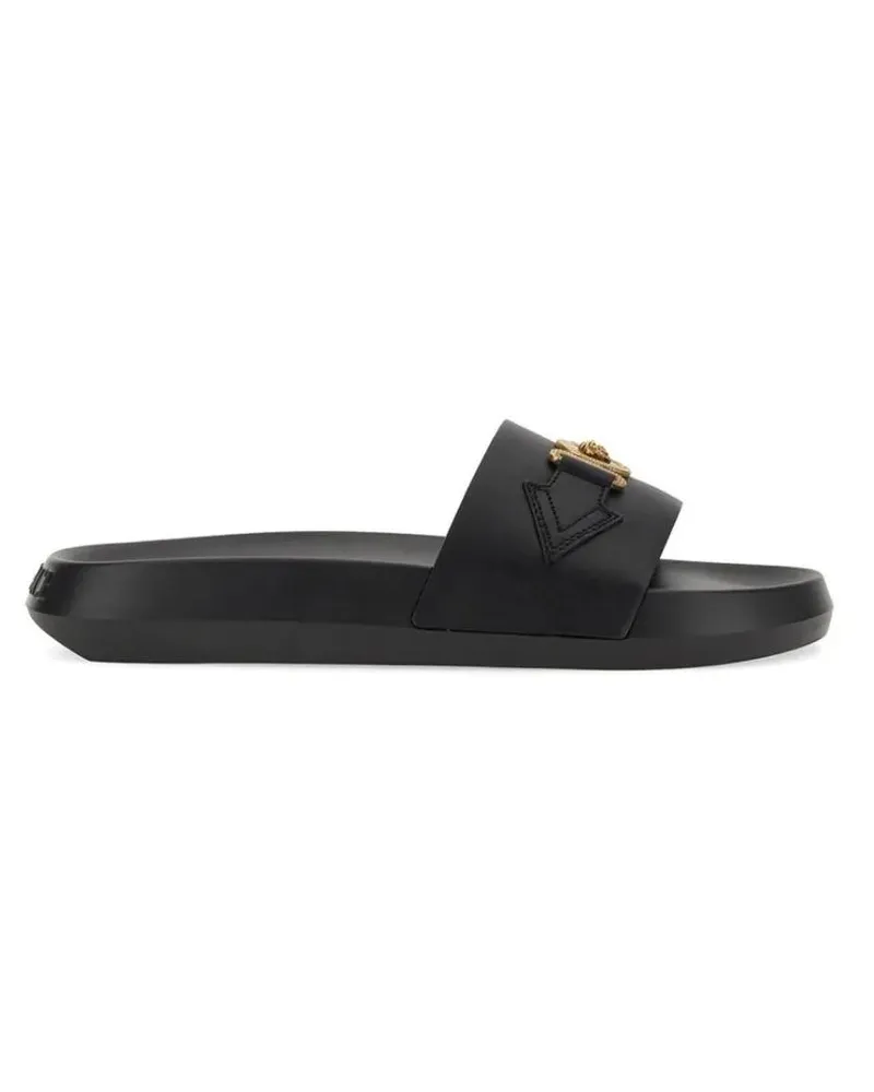 Versace Loafer Slide Sandal schwarz Schwarz