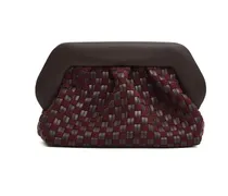 Clutches Grande Intreccio Woven Clutch In Vegan Leather And braun