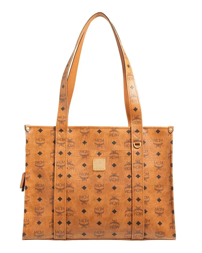 MCM Shopper & Totes Aren Vi Tote Large cognacbraun Cognacbraun