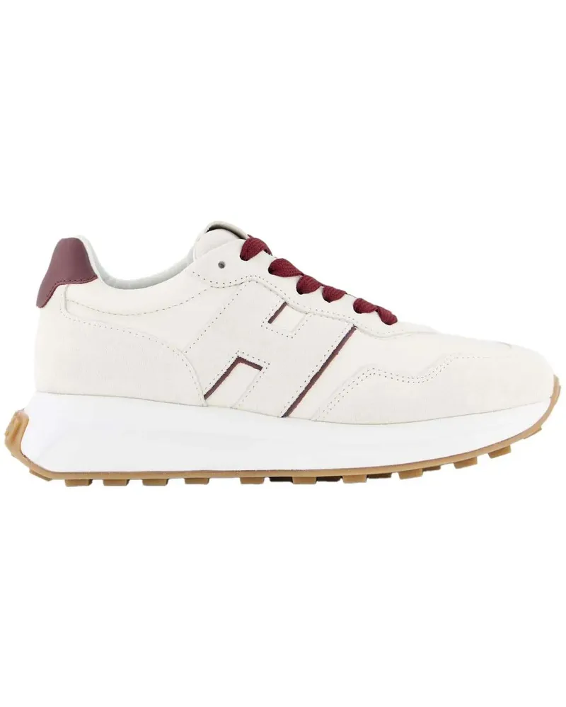 Hogan Low-Top Sneaker Dames H641 Sneaker Wit/Bordo weiß Weiß