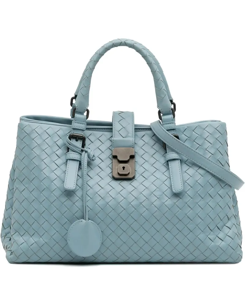 Bottega Veneta Hobo Bags Small Nappa Intrecciato Roma Satchel blau Blau
