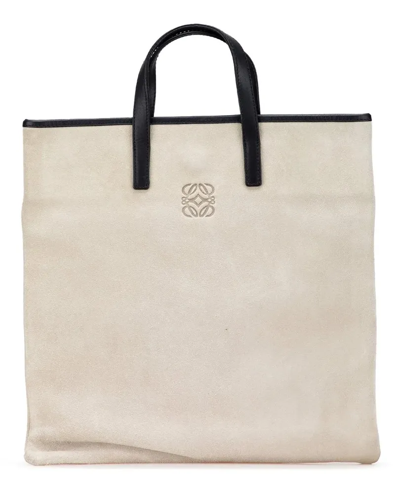 Loewe Shopper Anagram Suede Tote braun Braun