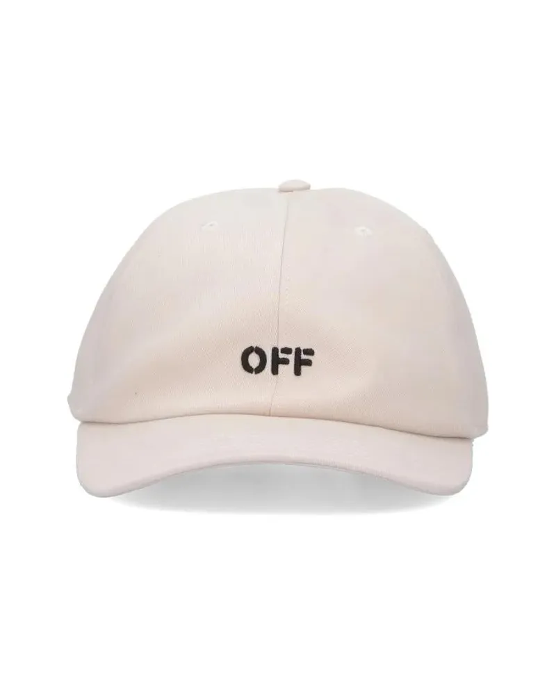 OFF-WHITE Caps & Mützen Curved Visor Baseball Cap With Logo Detail beige Beige