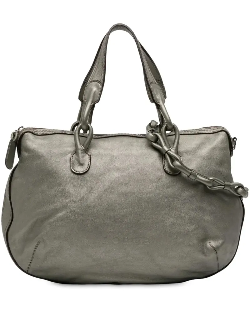 Loewe Hobo Bags Metallic Leather Fiesta Satchel grün Grün