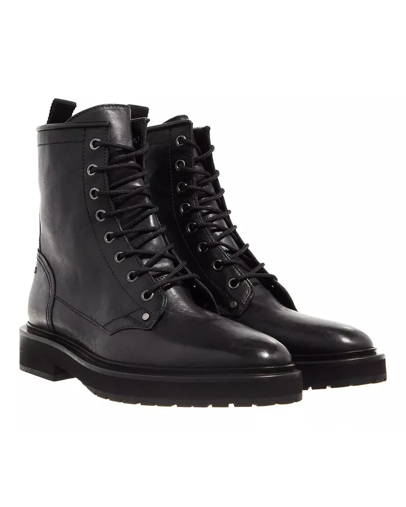 Golden Goose Boots & Stiefeletten Lace Up Combat Boots Leather Schwarz