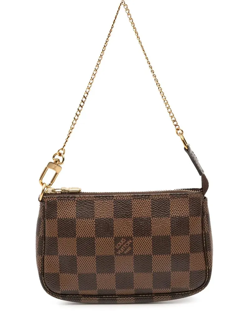 Louis Vuitton Crossbody Bags Damier Ebene Mini Pochette Accessoires braun Braun